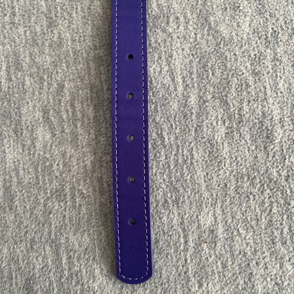 WAUDOG Glamour Leather Dog Collar Purple Medium Smart QR Tag Durable Quality New - Picture 4 of 15